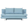 BÄDDSOFFA i flatväv ljusblå  - ljusblå/kromfärg, Design, textil/plast (194/73/91cm) - MID.YOU