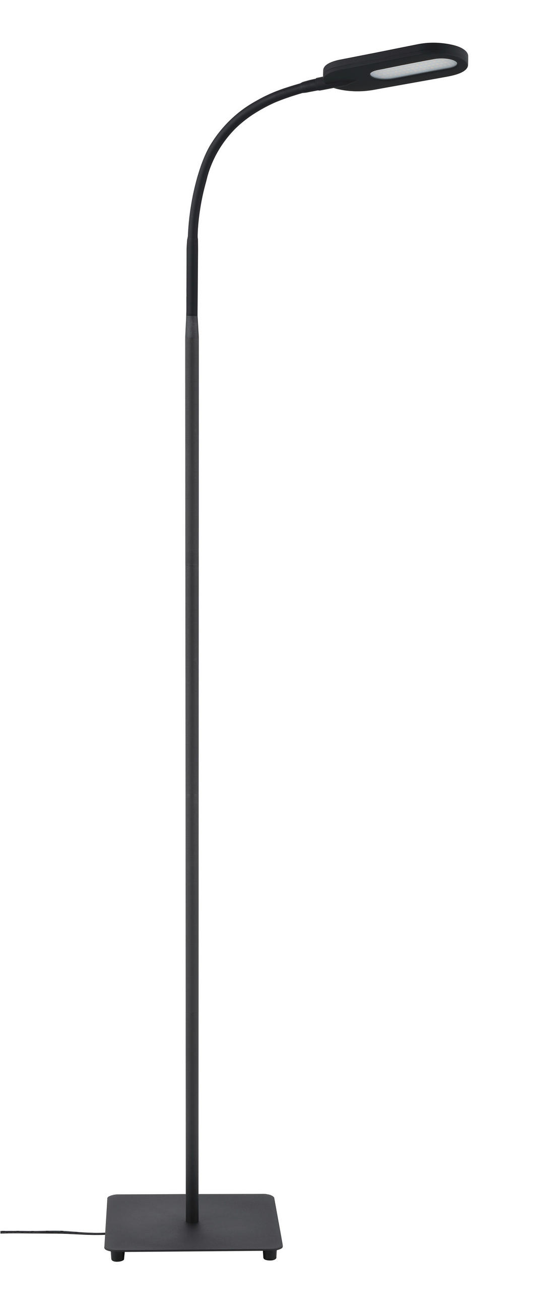 STOJACÍ LED SVÍTIDLO, 21/128 cm  - černá, Basics, kov (21/128cm) - Novel