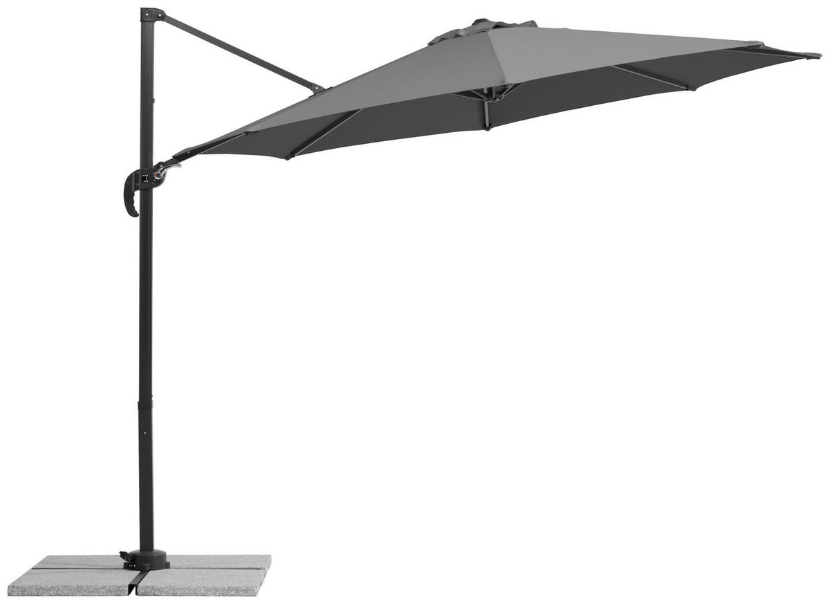 AMPELSCHIRM   - Anthrazit, Basics, Textil/Metall (352/244/300cm) - Schneider