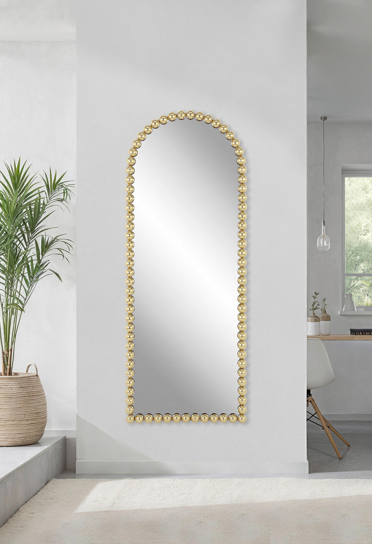 WANDSPIEGEL 75/185/5 cm    in Freiform  - Goldfarben, Design, Glas/Holzwerkstoff (75/185/5cm) - MID.YOU