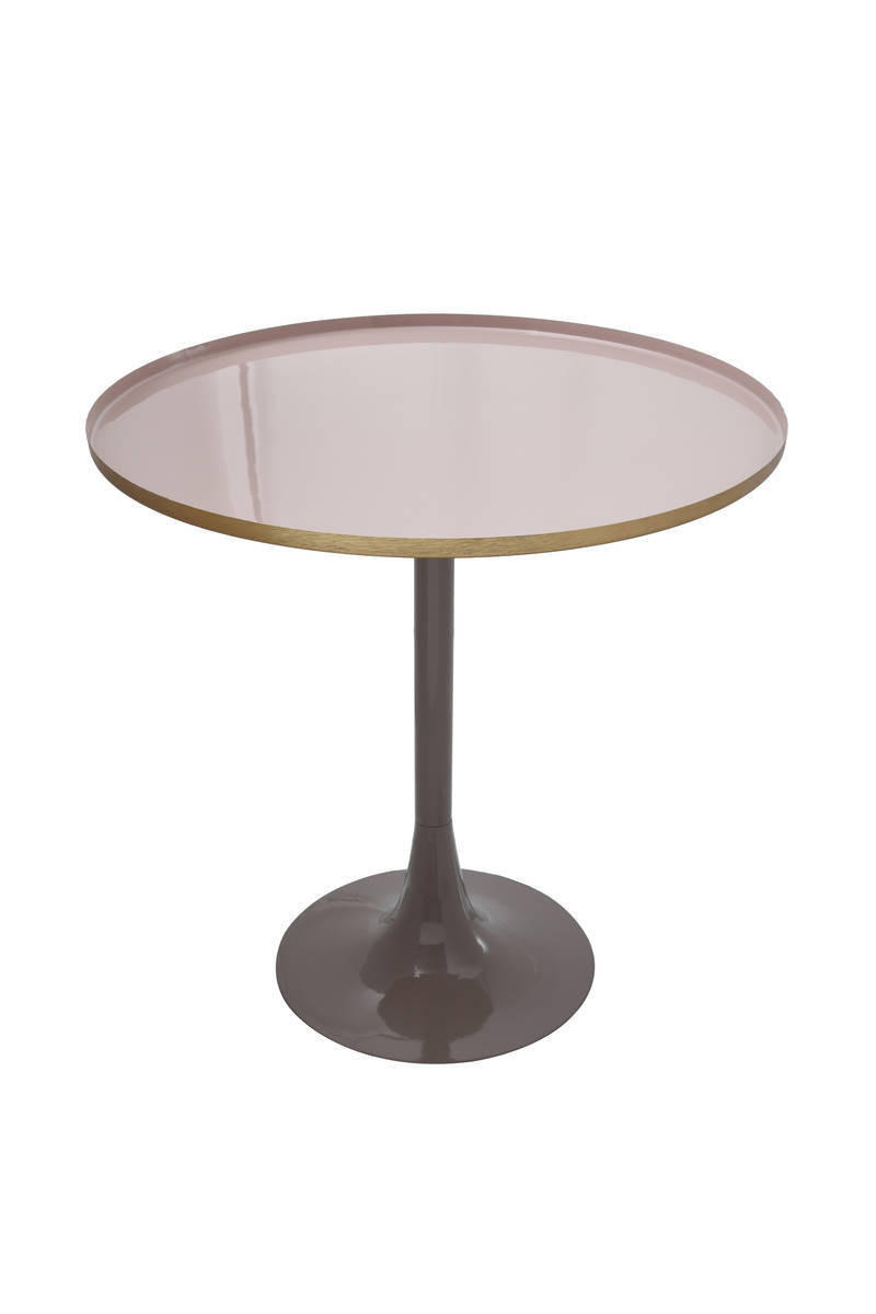 BEISTELLTISCH in Metall 51/51/52 cm  - Altrosa/Grau, Trend, Metall (51/51/52cm) - Kayoom