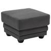 HOCKER in Textil Anthrazit  - Anthrazit/Schwarz, Design, Kunststoff/Textil (65/46/65cm) - Livetastic