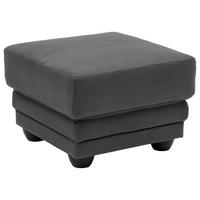 HOCKER in Textil Anthrazit  - Anthrazit/Schwarz, Design, Kunststoff/Textil (65/46/65cm) - Livetastic
