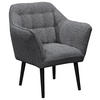 SESSEL in Webstoff Anthrazit  - Anthrazit/Schwarz, Konventionell, Holz/Textil (84/87/70cm) - MID.YOU