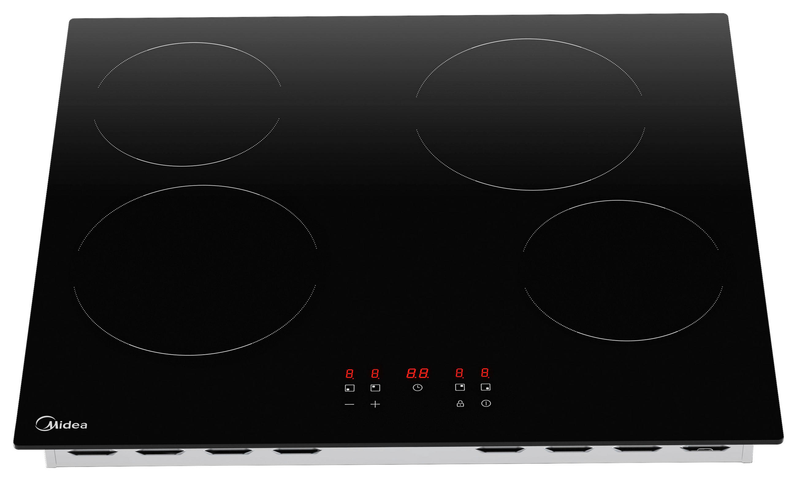 GLASKERAMIKKOCHFELD MC-6F6004R242  - Schwarz, Basics, Glas/Metall (52/51/59cm) - Midea