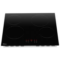 GLASKERAMIKKOCHFELD MC-6F6004R242  - Schwarz, Basics, Glas/Metall (52/51/59cm) - Midea