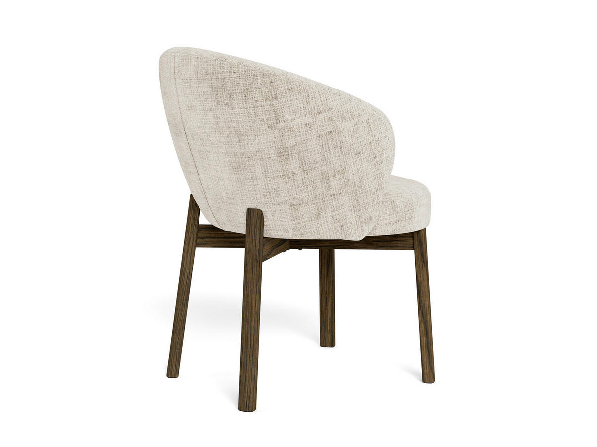 STUHL  inklusive Armlehnen Chenille  - Eichefarben/Beige, MODERN, Holz/Textil (55,5/80,5/60cm) - MID.YOU