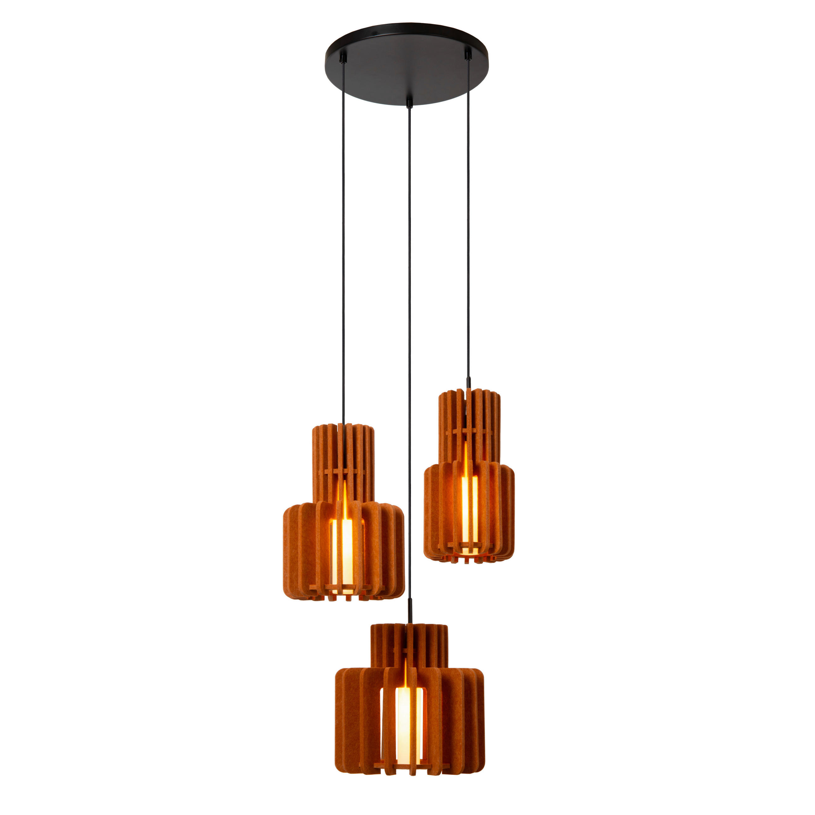 Lucide Hängeleuchte Rollo Orange, Weiß 50x150x50 cm