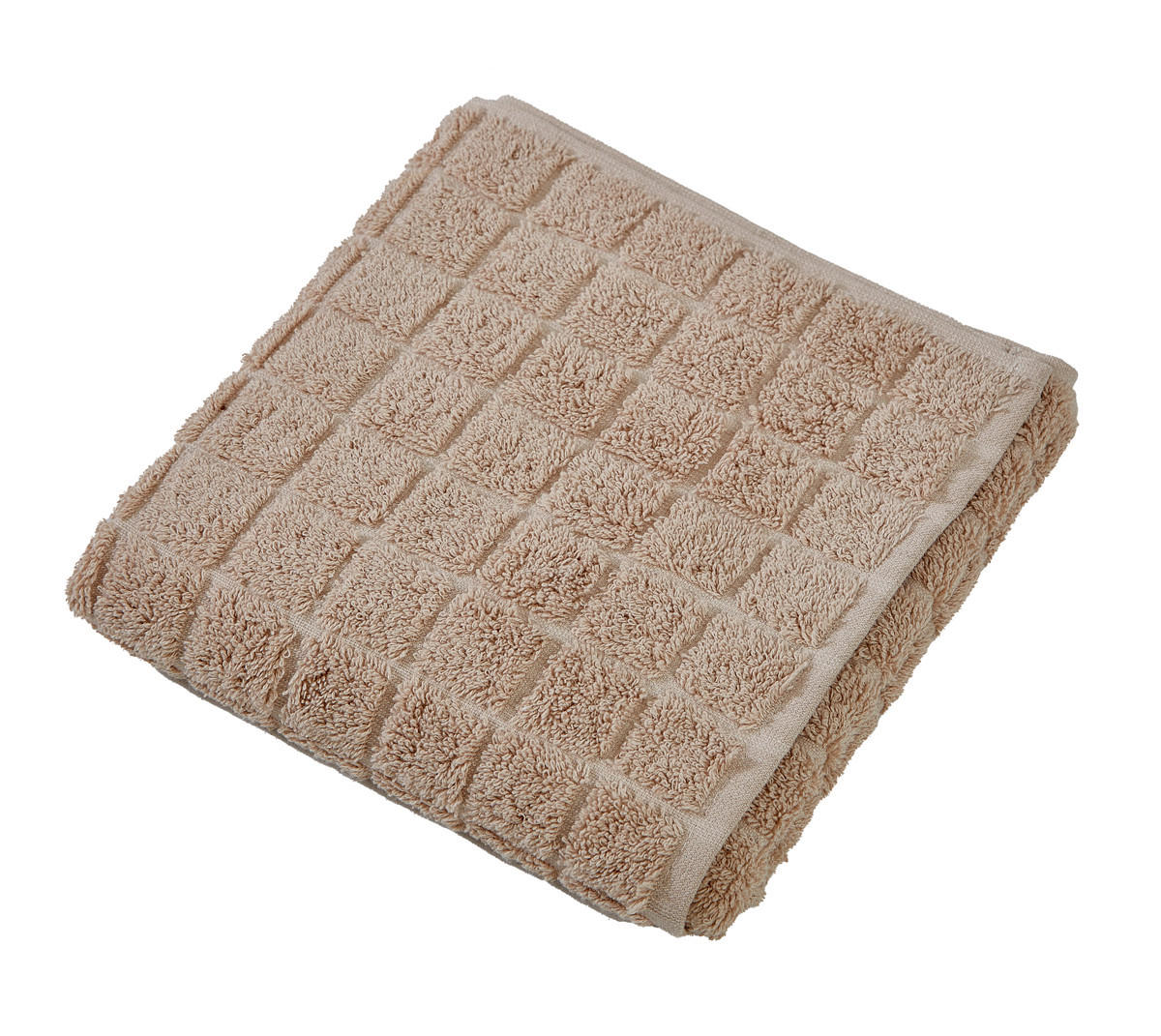 RUČNIK 40/60 cm , bež SQUARES - bež, Konvencionalno, tekstil (40/60cm) - Boxxx