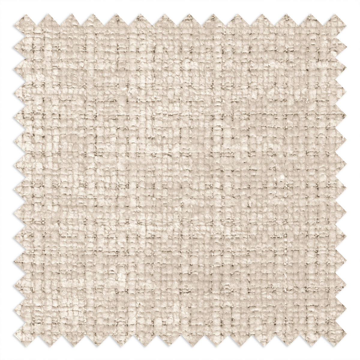 ECKSOFA Mauris Creme Chenille Rückenkissen  - Creme/Schwarz, Design, Kunststoff/Textil (200/233cm) - Livetastic