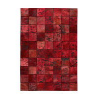 LEDERTEPPICH  Wohnzimmer 200/290 cm Voila Rot rechteckig  - Rot, Basics, Leder/Textil (200/290cm) - Kayoom