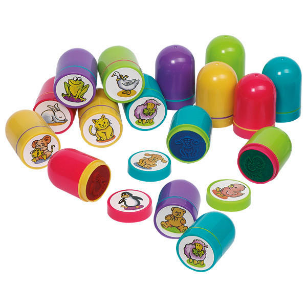 SET ŽIGOV - večbarvno, Basics, umetna masa (4,5cm) - Goki