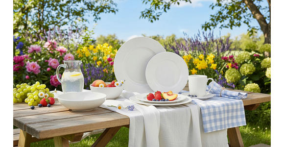 KOMBISERVICE NELE 24-teilig  - Weiß, KONVENTIONELL, Keramik - Landscape