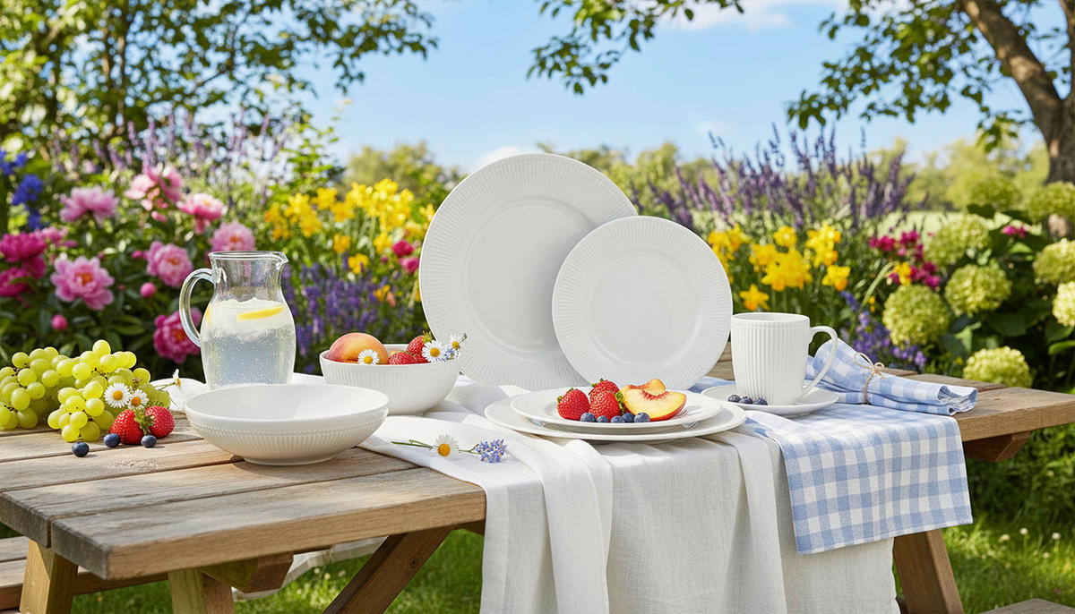 KOMBI SERVIS    24-dijelni   NELE  - bijela, Konvencionalno, keramika - Landscape