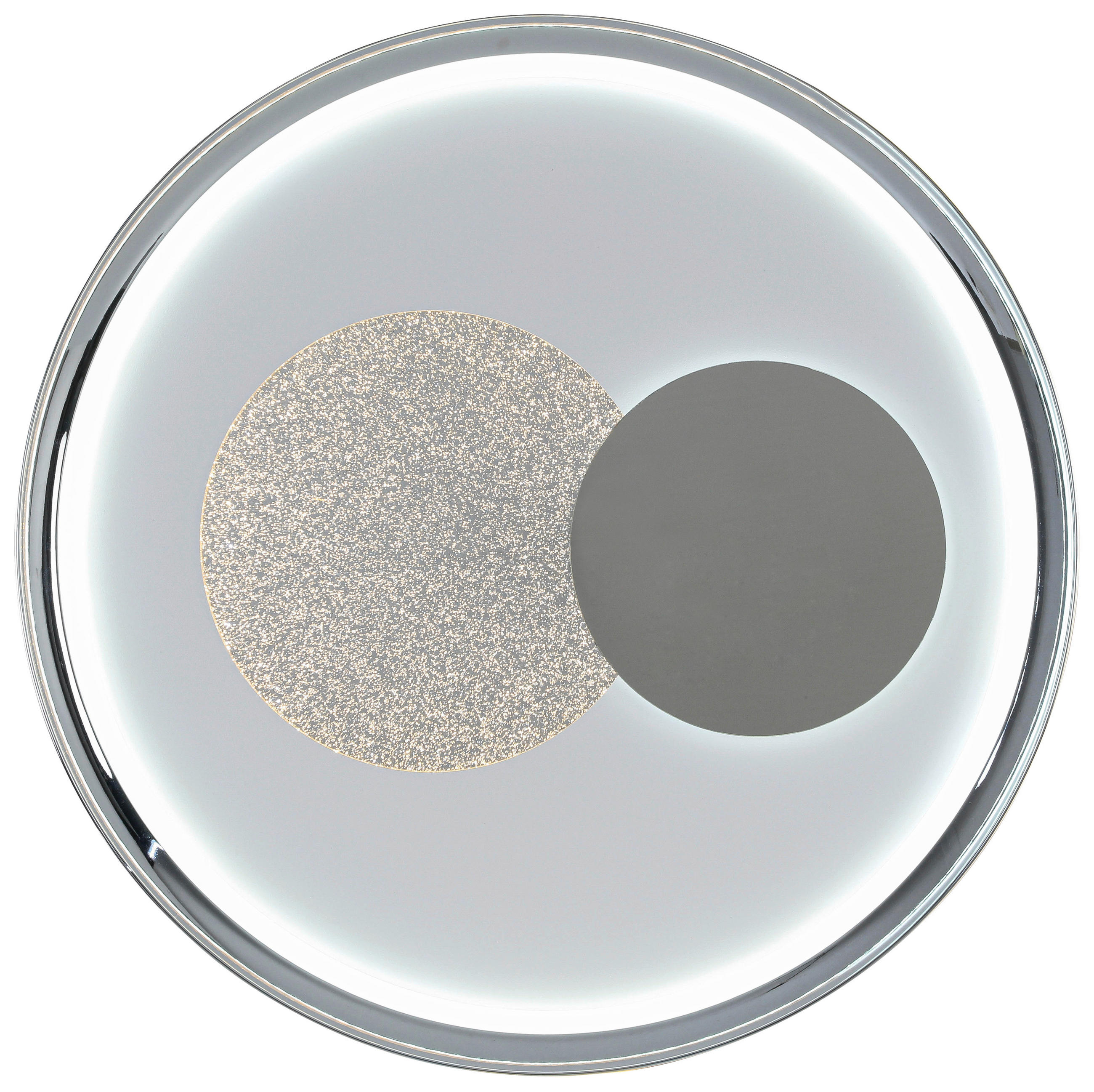 Thumbnail - Novel Deckenleuchte, Weiß, Chrom, Metall, Kunststoff, 5.5 cm, 3-fach schaltbar, Farbtemperaturwechsler, Lampen & Leuchte...