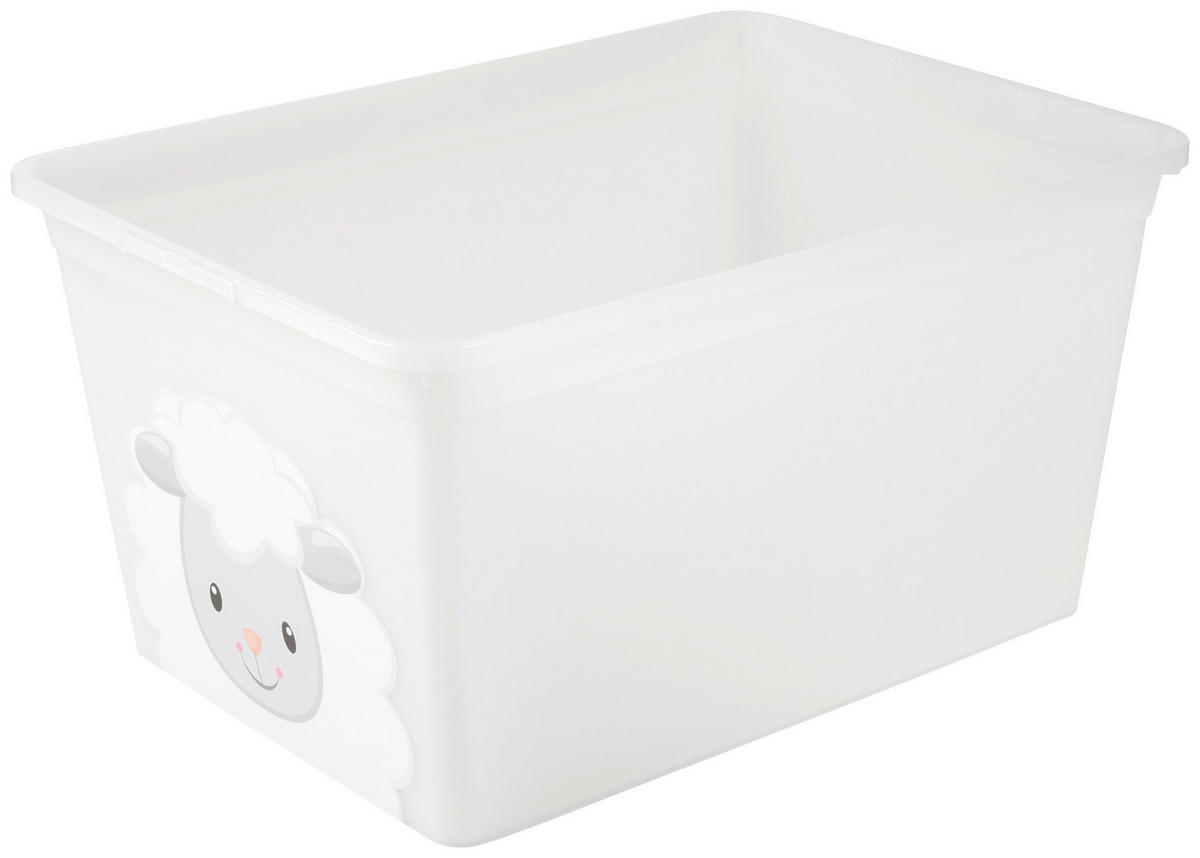 BOX NA HRAČKY - průhledné, Basics, plast (48,5/36/25cm) - My Baby Lou