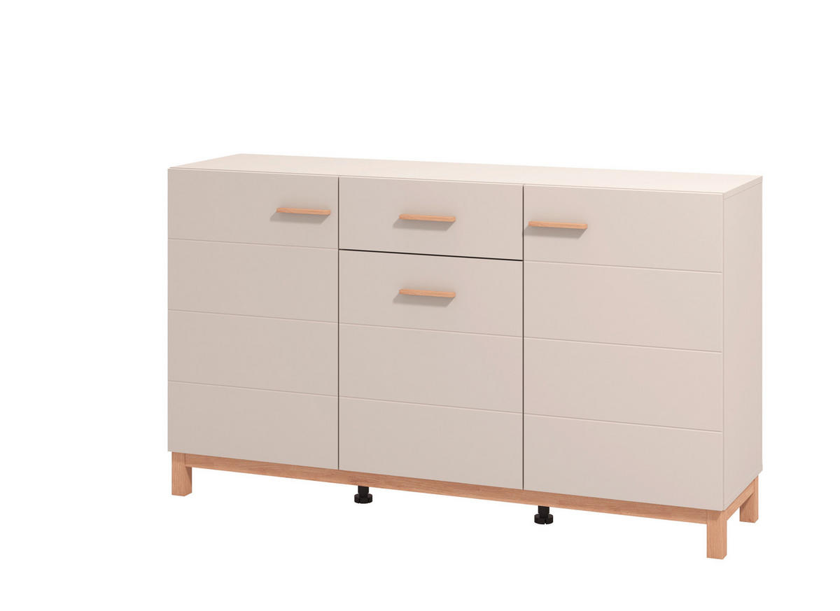 TÁLALÓSZEKRÉNY 154/41,5/89 cm  - kasmír/Artisan tölgy, Basics, műanyag/faalapú anyag (154/41,5/89cm) - Hom`in