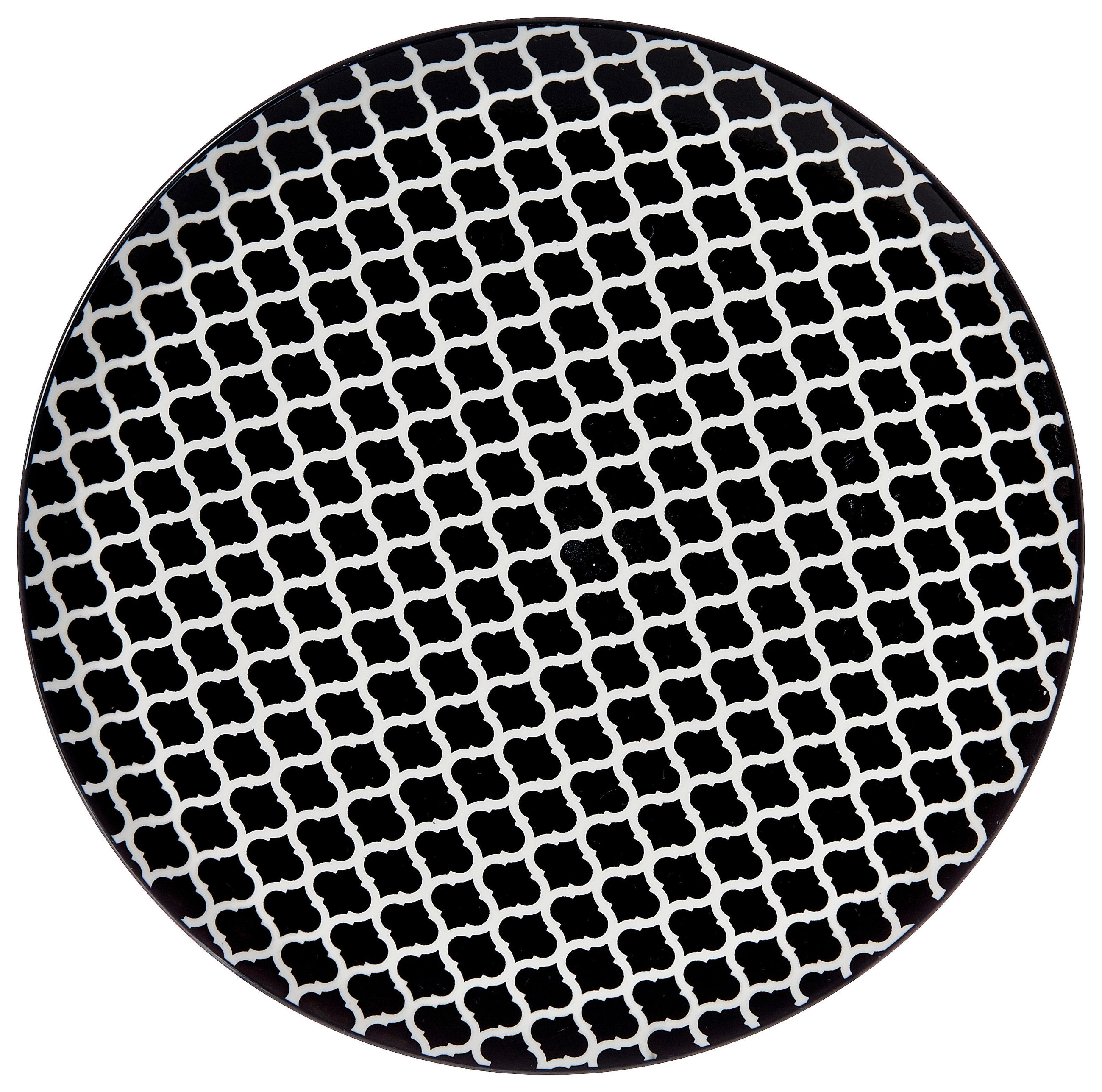 SPEISETELLER Schwarz, Weiß 26,5 cm Takeo  - Schwarz/Weiß, Basics, Keramik (26,5cm) - Ritzenhoff Breker