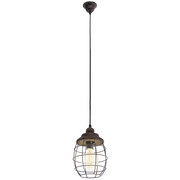 HÄNGELEUCHTE - Braun, LIFESTYLE, Metall (18/110cm)