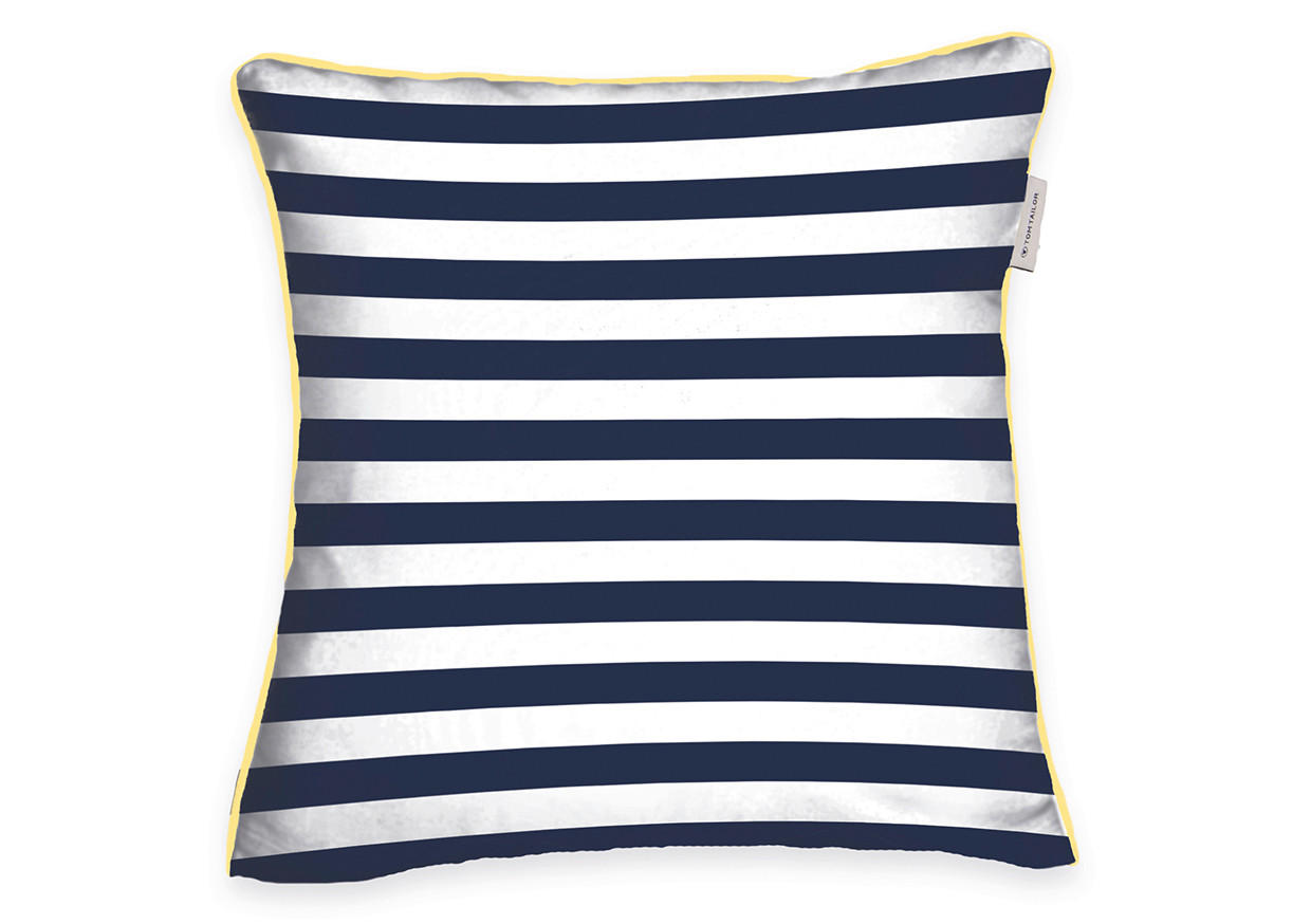 KISSENHÜLLE 40/40 cm  - Blau, Basics, Textil (40/40cm) - Tom Tailor