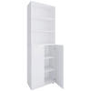 SCHUHSCHRANK Lona  in 70/220/40 cm  - Silberfarben/Schwarz, Design, Holzwerkstoff/Kunststoff (70/220/40cm) - MID.YOU