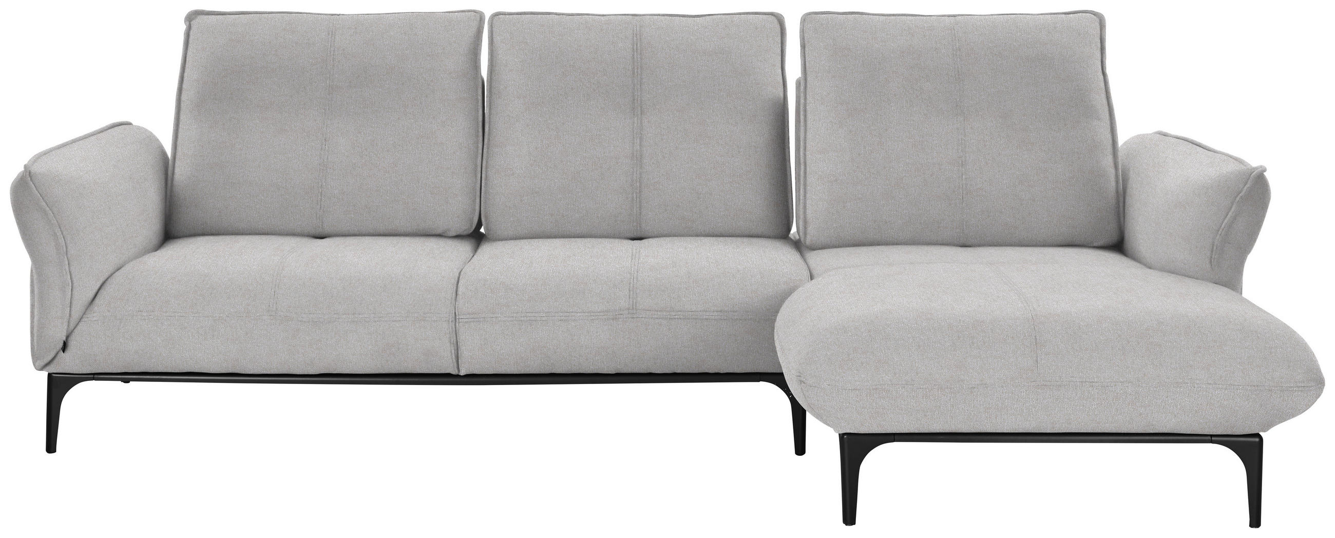 ECKSOFA in Webstoff Creme, Beige  - Beige/Creme, Natur, Textil (277/182cm) - Valnatura