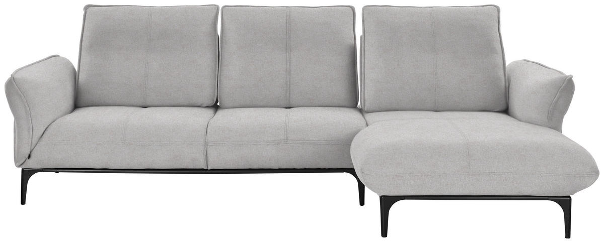 ECKSOFA in Webstoff Creme, Beige  - Beige/Creme, Natur, Textil (277/182cm) - Valnatura