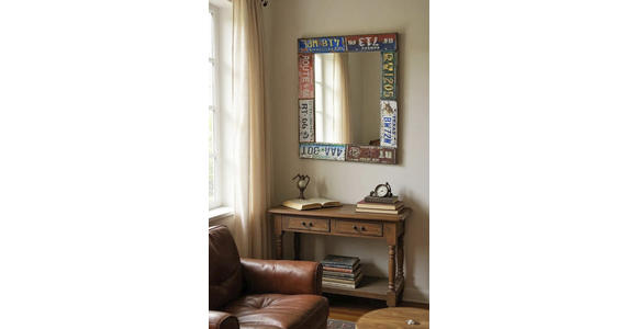 WANDSPIEGEL 61/81/5 cm    in rechteckig  - Edelstahlfarben/Multicolor, Design, Metall (61/81/5cm) - Carryhome