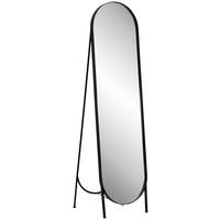 STANDSPIEGEL 41/160/4 cm, Schwarz  - Schwarz, Trend, Glas/Holzwerkstoff (41/160/4cm) - Landscape