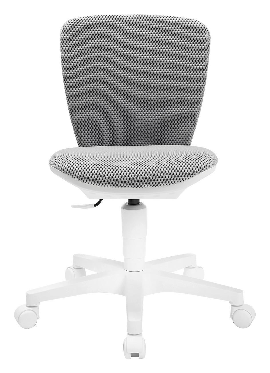 JUGENDDREHSTUHL - Weiss/Grau, Modern, Kunststoff/Textil (44/68-90/39cm)