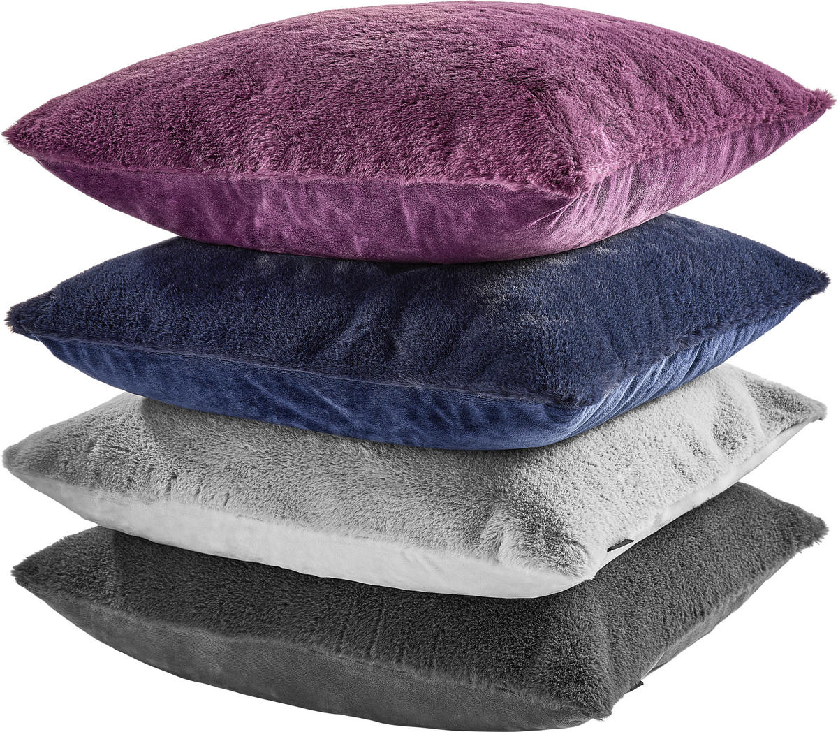 Husă De Pernă 48/48 cm    - albastru închis, Design, textil (48/48cm) - Novel