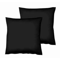 KOPFKISSENBEZUG 80/80 cm  - Schwarz, Basics, Textil (80/80cm) - Fleuresse
