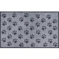 FLACHWEBETEPPICH 75/120 cm Paws Grey Grau  - Grau, Design, Kunststoff/Textil (75/120cm) - wash+dry