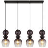 HÄNGELEUCHTE 82/15/150 cm    - Schwarz, Konventionell, Glas/Kunststoff (82/15/150cm) - Globo