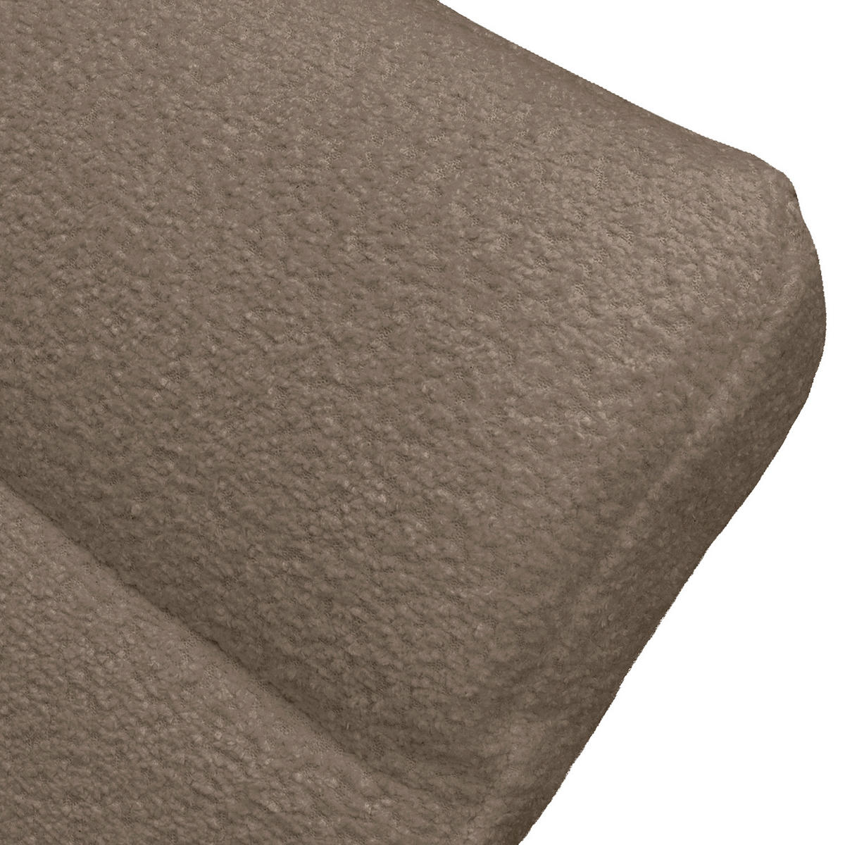 RELAXLIEGE in Bouclé Braun  - Silberfarben/Braun, Design, Textil/Metall (65/65-95/171cm) - Livetastic
