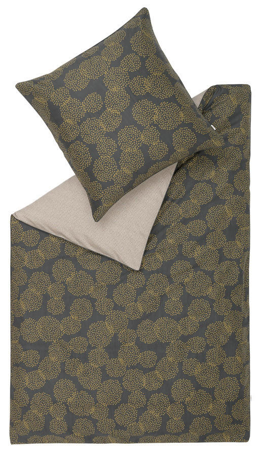 OBOUSTRANNÉ POVLEČENÍ, satén, černá, barvy zlata, béžová, 155/220 cm - černá/barvy zlata, Trend, textil (155/220cm) - Esprit