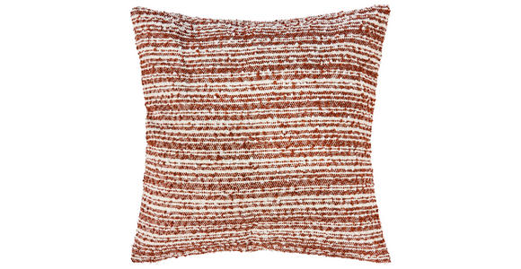 ZIERKISSEN 45/45 cm - Terracotta/Weiß, KONVENTIONELL, Textil (45/45cm) - Novel