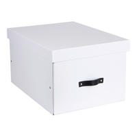 AUFBEWAHRUNGSBOX - Weiß, Basics, Karton/Papier (38/28.5/50.5cm)
