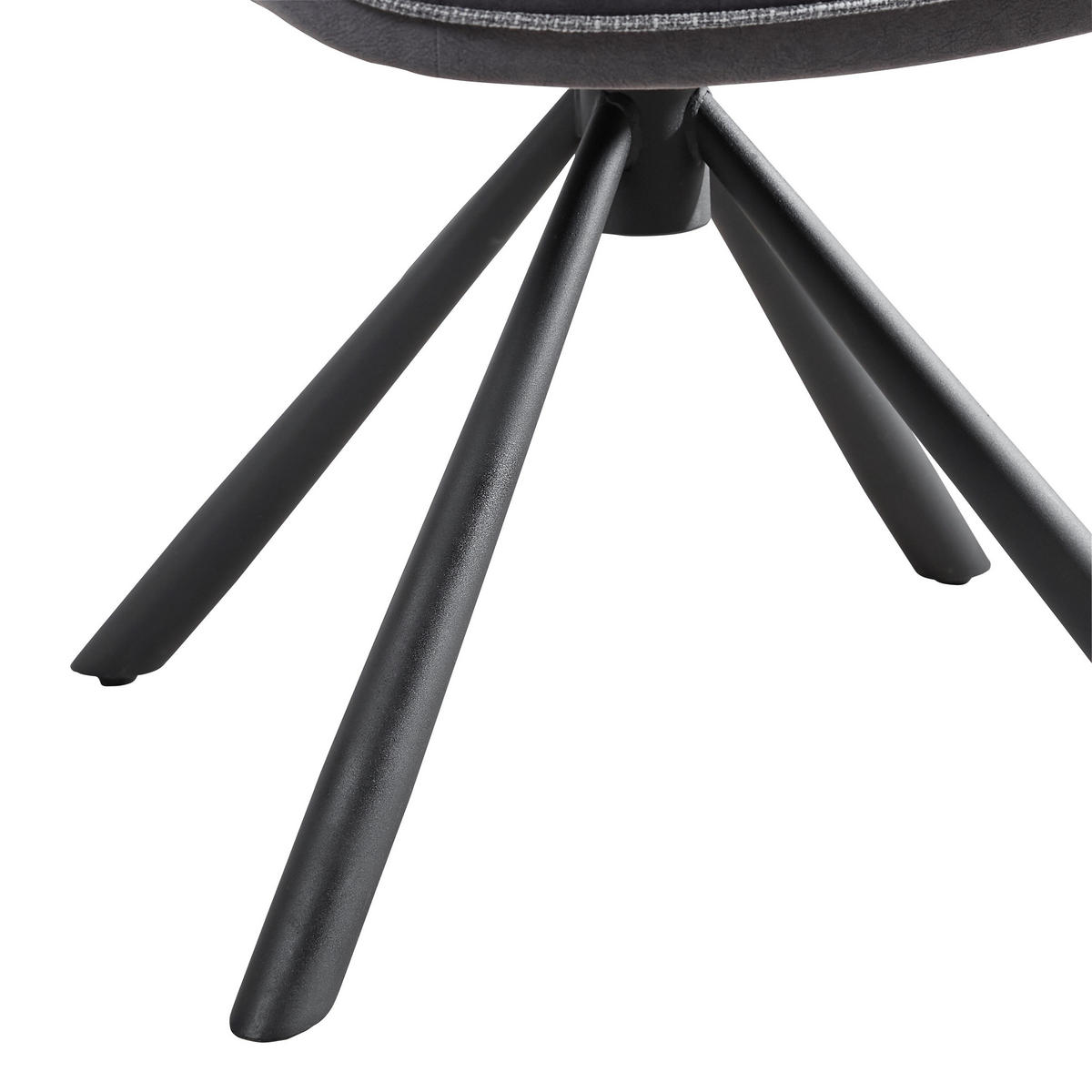 SCAUN in lemn, metal, textil negru, gri închis  - gri închis/negru, Konventionell, lemn/metal (47,5/62/85,5cm) - Livetastic