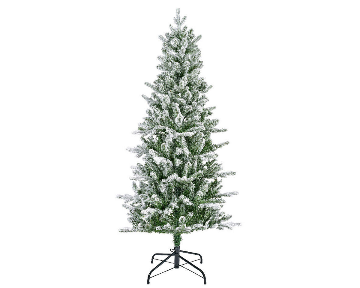WEIHNACHTSBAUM 150 cm  - Weiß/Grün, Basics, Kunststoff/Metall (83/150cm) - X-Mas