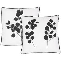 PRYDNADSKUDDE  45/45 cm   - vit/svart, Basics, textil (45/45cm)