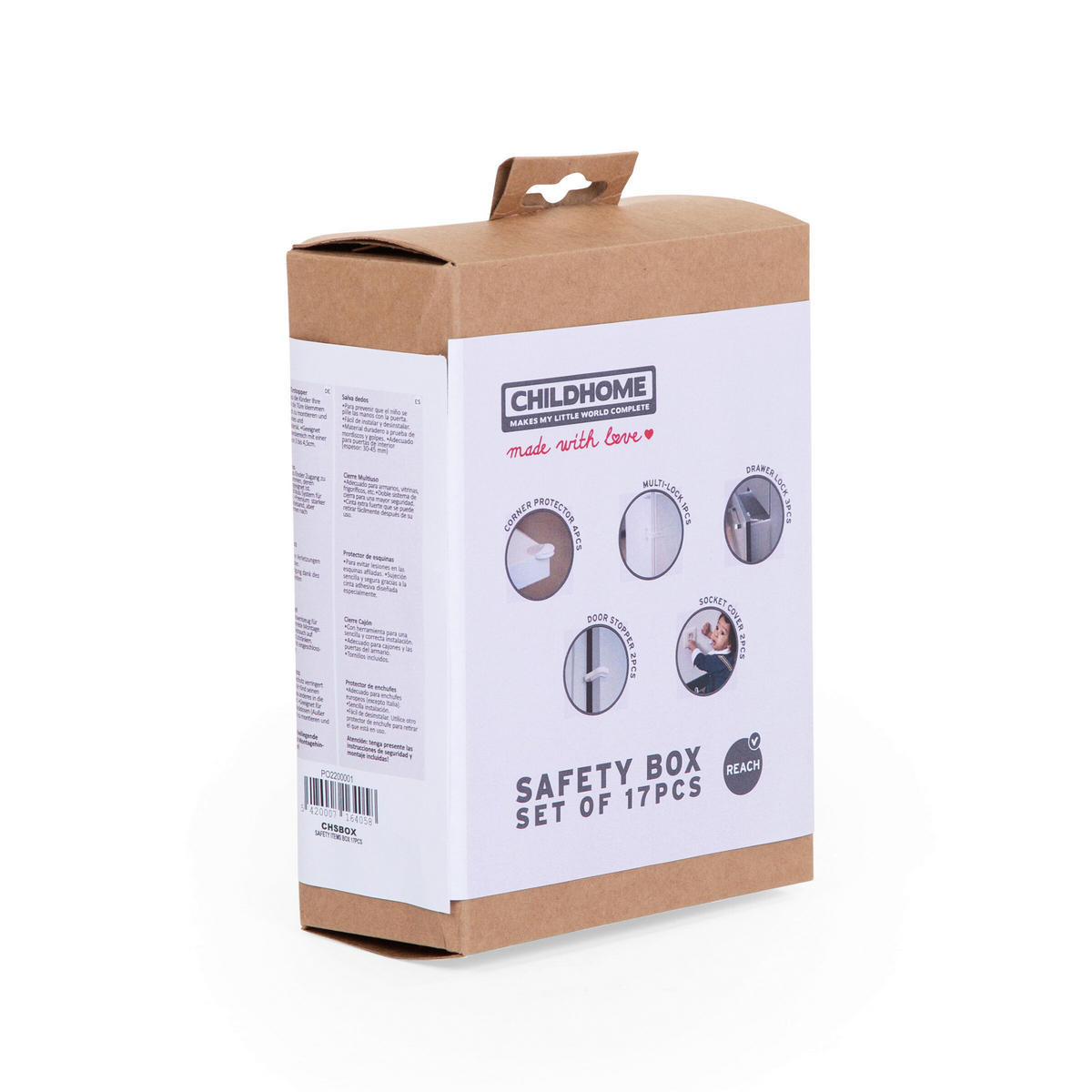 KINDERSICHERUNG - Weiß, Basics, Kunststoff (14,5/6,5/19cm) - Childhome