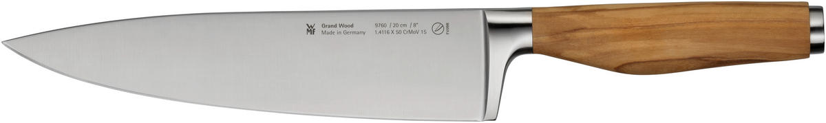 NOŽ KUHARSKI  WMF Grand Wood            - boje oplemenjenog čelika, Design, drvo/metal - WMF