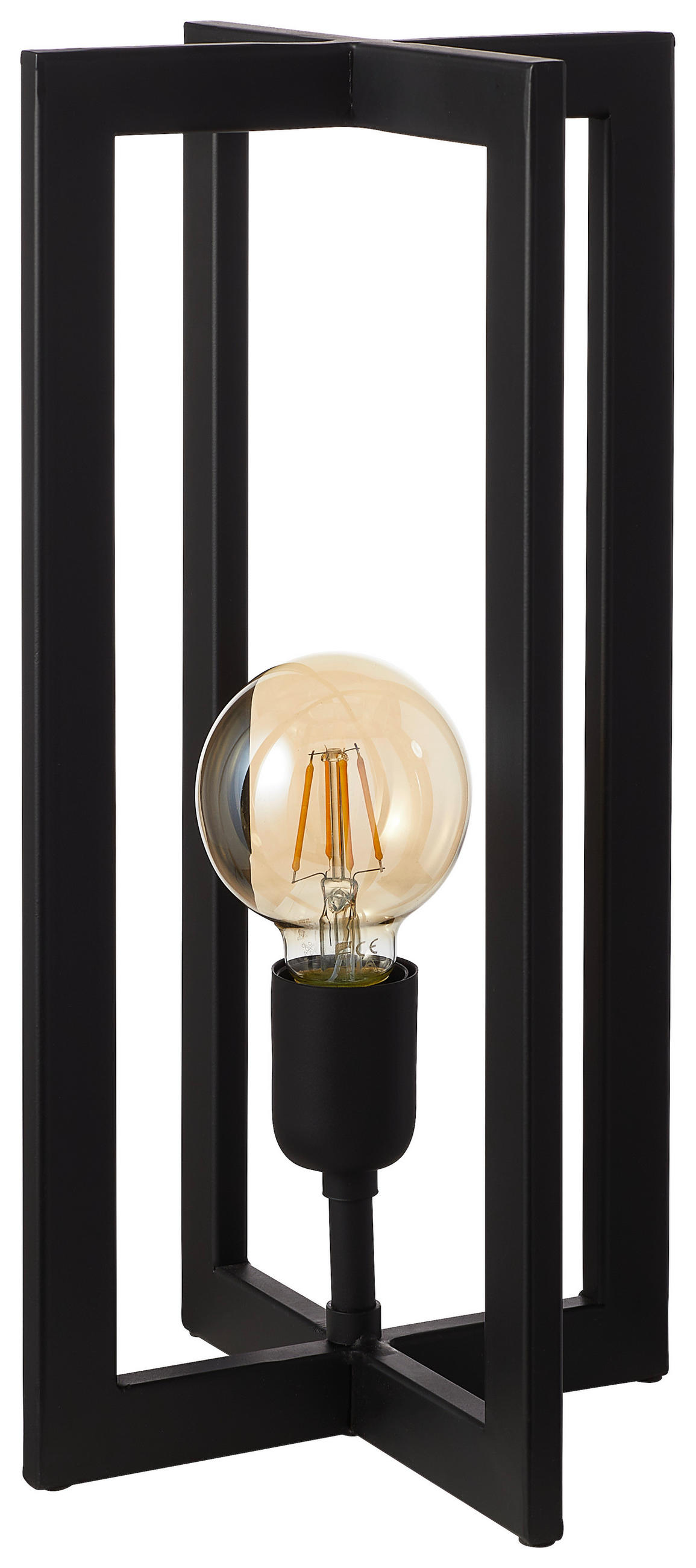 TISCHLEUCHTE 21/40 cm   - Schwarz, Trend, Metall (21/40cm) - Light & Living