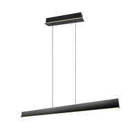 LED-HÄNGELEUCHTE 160,5/200/14 cm    - Schwarz/Weiß, Design, Kunststoff/Metall (160,5/200/14cm) - Cinque