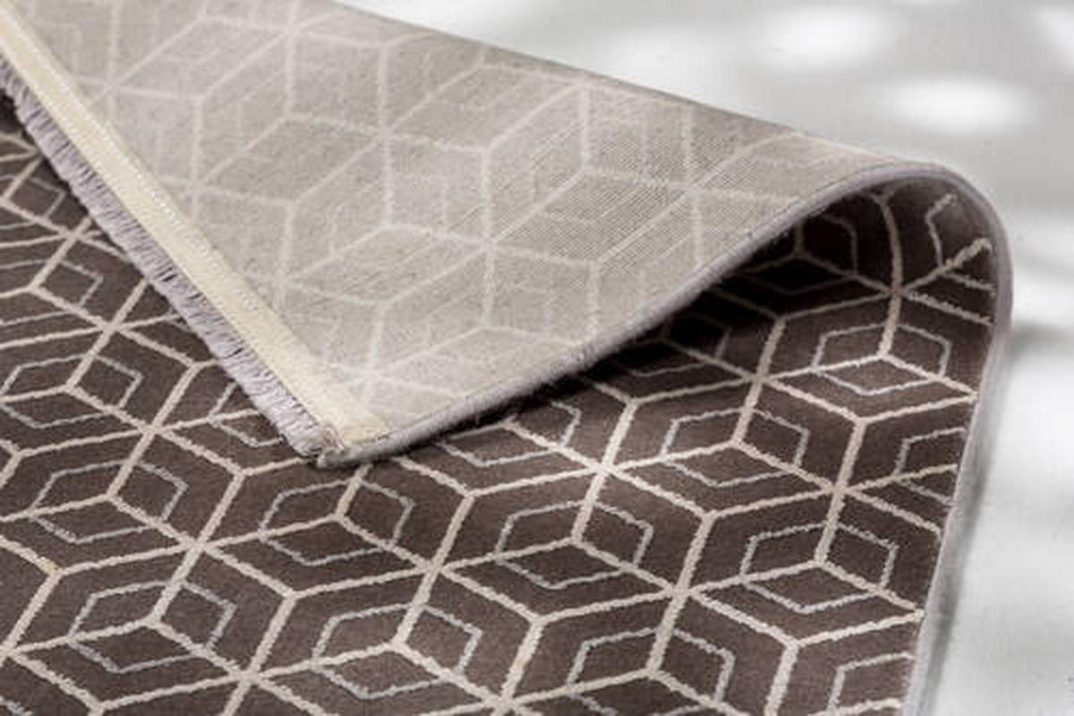 WEBTEPPICH 170/240 cm Metric  - Taupe, Design, Textil (170/240cm) - Joop!