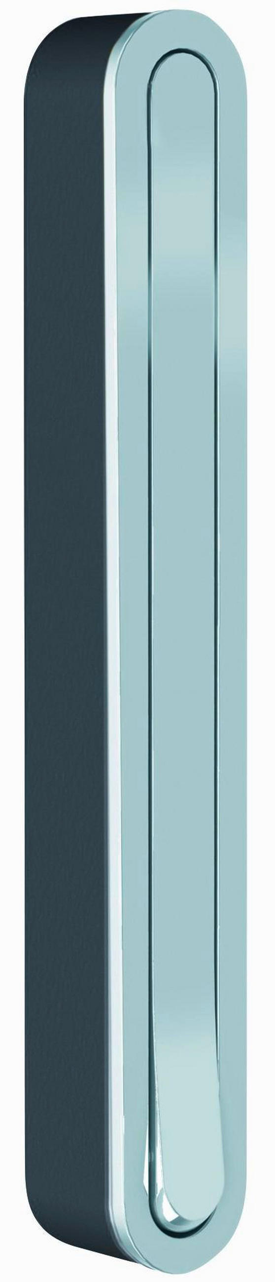 WANDHAKEN  in Multicolor, Schwarz, Silberfarben  - Silberfarben/Multicolor, Design, Kunststoff/Metall (2,1/16/2,1-15,6cm)
