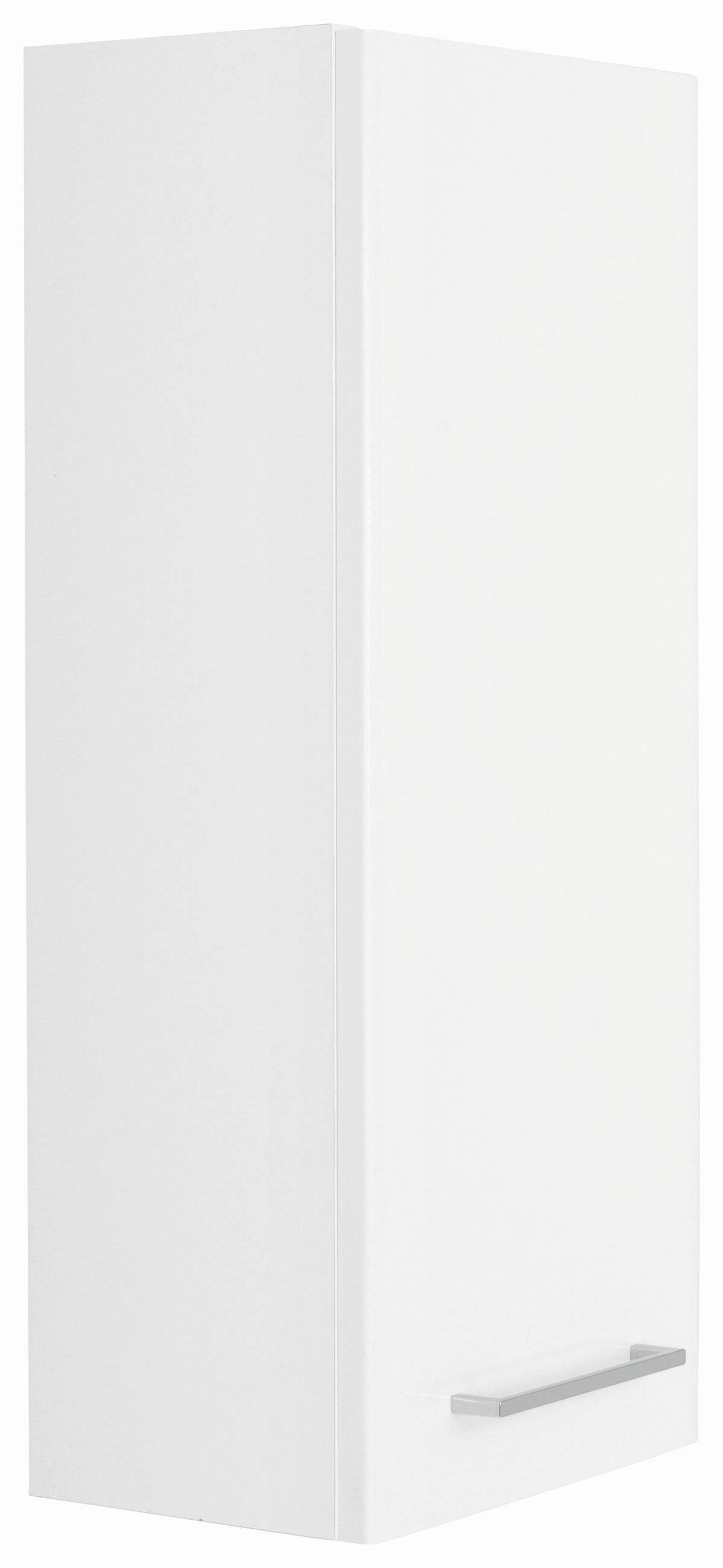 HÄNGESCHRANK 30/70/20 cm  - Weiss Hochglanz/Chromfarben, Konventionell, Glas/Holzwerkstoff (30/70/20cm) - Xora