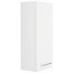 HÄNGESCHRANK 30/70/20 cm  - Chromfarben/Weiß Hochglanz, KONVENTIONELL, Glas/Holzwerkstoff (30/70/20cm) - Xora
