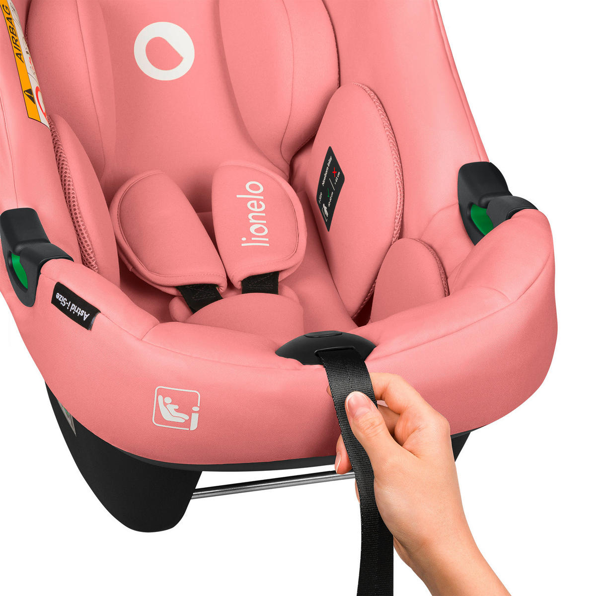 BABYSCHALE Astrid i-Size  - Pink/Altrosa, Basics, Kunststoff/Textil (44/64/57cm) - Lionelo